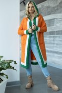 Sweter Kardigan Model 30085 Orange - PeeKaBoo PeeKaBoo Sweter Kardigan Model 30085 Orange - PeeKaBoo PeeKaBoo