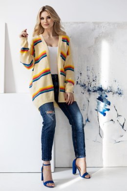 Sweter Kardigan Model 30090 Light Yellow - PeeKaBoo PeeKaBoo