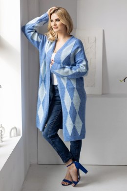 Sweter Kardigan Model 30092 Blue - PeeKaBoo PeeKaBoo