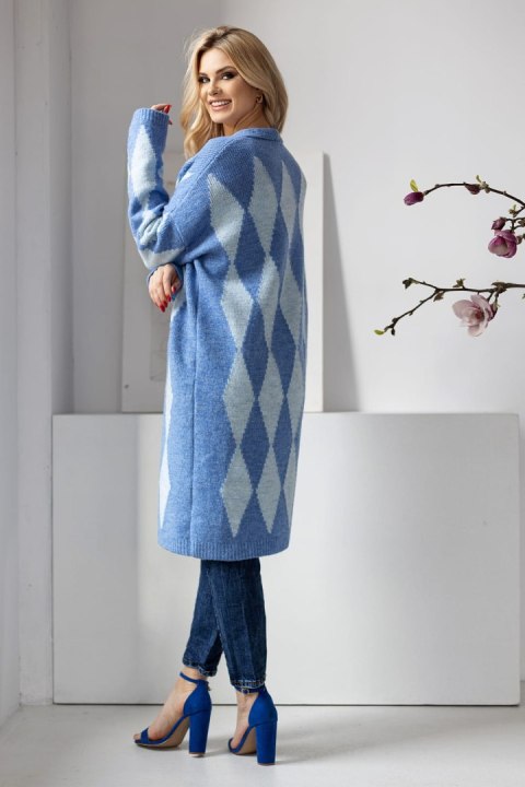 Sweter Kardigan Model 30092 Blue - PeeKaBoo PeeKaBoo Sweter Kardigan Model 30092 Blue - PeeKaBoo PeeKaBoo