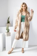Sweter Kardigan Model 30092 Cappuccino - PeeKaBoo PeeKaBoo Sweter Kardigan Model 30092 Cappuccino - PeeKaBoo PeeKaBoo