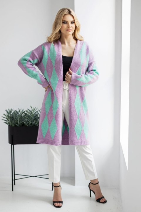 Sweter Kardigan Model 30092 Lila - PeeKaBoo PeeKaBoo Sweter Kardigan Model 30092 Lila - PeeKaBoo PeeKaBoo