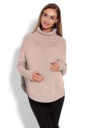 Sweter Ponczo Model 70009C Latte - PeeKaBoo PeeKaBoo Sweter Ponczo Model 70009C Latte - PeeKaBoo PeeKaBoo