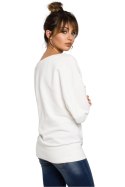 Bluza Damska Model B048 Ecru - BeWear BeWear Bluza Damska Model B048 Ecru - BeWear BeWear