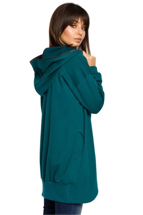 Bluza Damska Model B054 Green - BeWear BeWear Bluza Damska Model B054 Green - BeWear BeWear