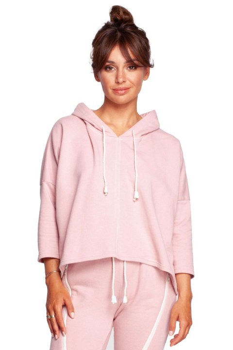 Bluza Damska Model B239 Powder Pink - BeWear BeWear Bluza Damska Model B239 Powder Pink - BeWear BeWear