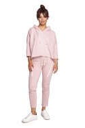 Bluza Damska Model B239 Powder Pink - BeWear BeWear Bluza Damska Model B239 Powder Pink - BeWear BeWear