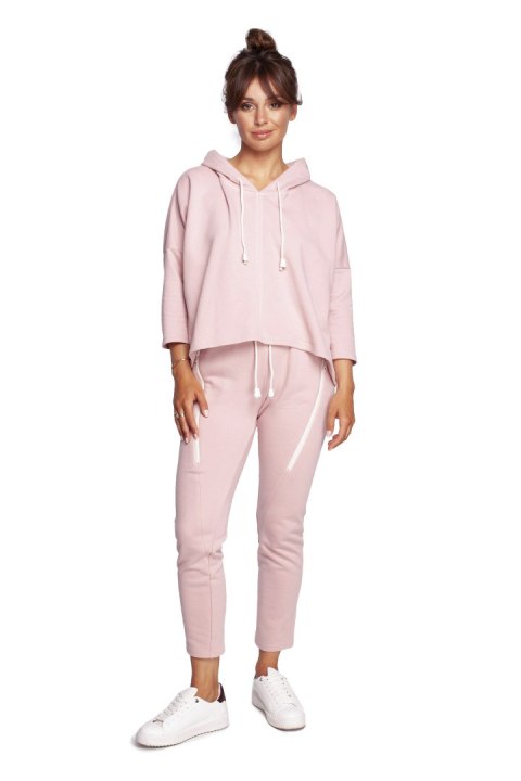 Bluza Damska Model B239 Powder Pink - BeWear BeWear Bluza Damska Model B239 Powder Pink - BeWear BeWear