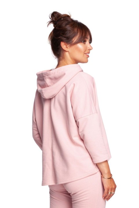 Bluza Damska Model B239 Powder Pink - BeWear BeWear Bluza Damska Model B239 Powder Pink - BeWear BeWear