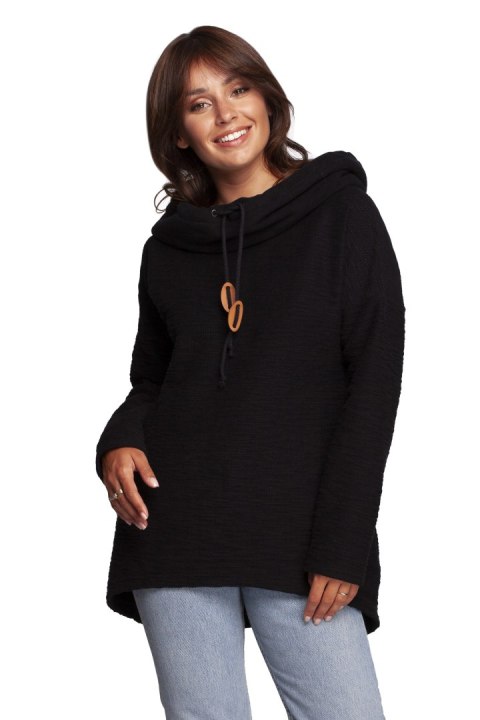 Bluza Damska Model B249 Black - BeWear BeWear Bluza Damska Model B249 Black - BeWear BeWear