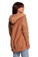 Bluza Damska Model B249 Cynamon - BeWear BeWear Bluza Damska Model B249 Cynamon - BeWear BeWear