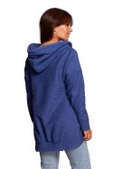 Bluza Damska Model B249 Indygo - BeWear BeWear Bluza Damska Model B249 Indygo - BeWear BeWear