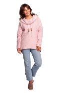 Bluza Damska Model B249 Powder Pink - BeWear BeWear Bluza Damska Model B249 Powder Pink - BeWear BeWear