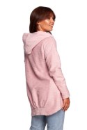 Bluza Damska Model B249 Powder Pink - BeWear BeWear Bluza Damska Model B249 Powder Pink - BeWear BeWear