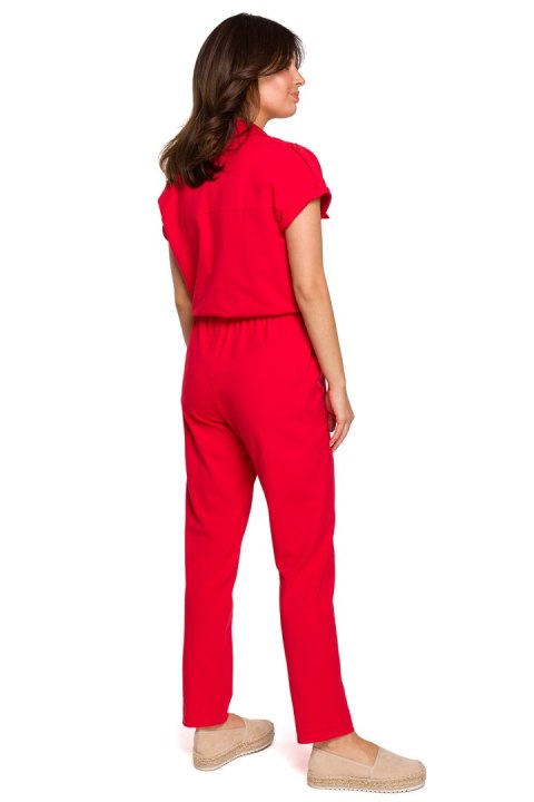 Kombinezon Model B223 Red - BeWear BeWear Kombinezon Model B223 Red - BeWear BeWear