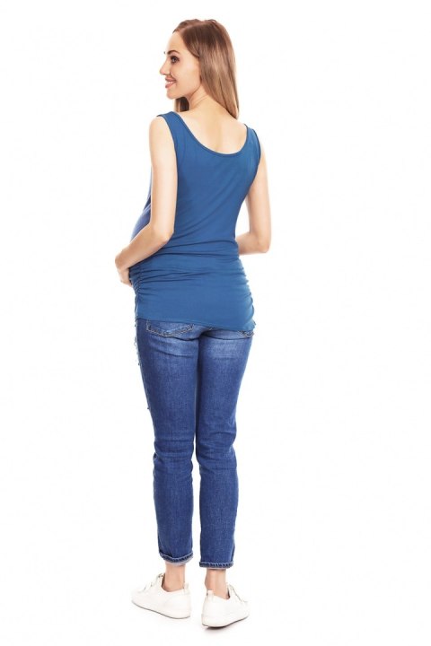 Koszulka ciążowa Model 0141 Blue - PeeKaBoo PeeKaBoo Koszulka ciążowa Model 0141 Blue - PeeKaBoo PeeKaBoo