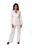Marynarka Model B253 Śmietana - BeWear BeWear Marynarka Model B253 Śmietana - BeWear BeWear