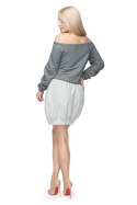 Spódnica Model 0110 Light Grey - PeeKaBoo PeeKaBoo Spódnica Model 0110 Light Grey - PeeKaBoo PeeKaBoo