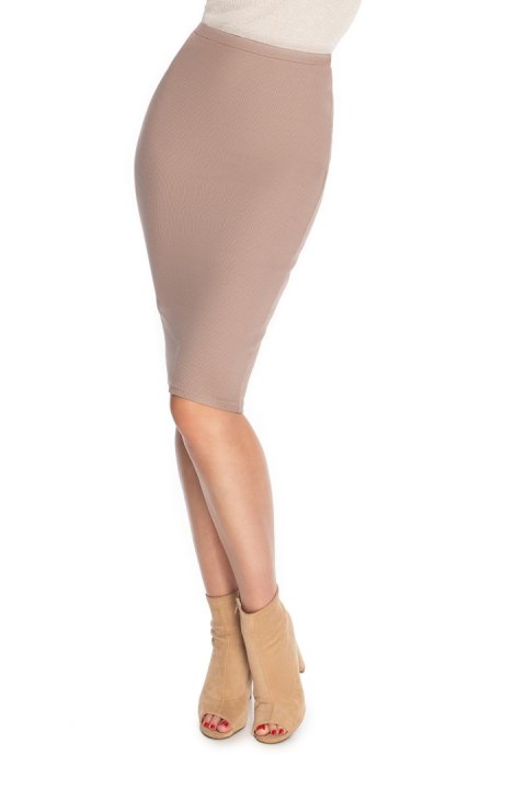 Spódnica Model 1701 Cappuccino - PeeKaBoo PeeKaBoo Spódnica Model 1701 Cappuccino - PeeKaBoo PeeKaBoo