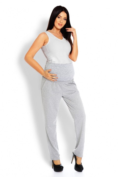 Spodnie Ciążowe Model 1276 Grey - PeeKaBoo PeeKaBoo Spodnie Ciążowe Model 1276 Grey - PeeKaBoo PeeKaBoo