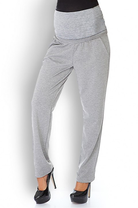 Spodnie Ciążowe Model 1276 Grey - PeeKaBoo PeeKaBoo Spodnie Ciążowe Model 1276 Grey - PeeKaBoo PeeKaBoo