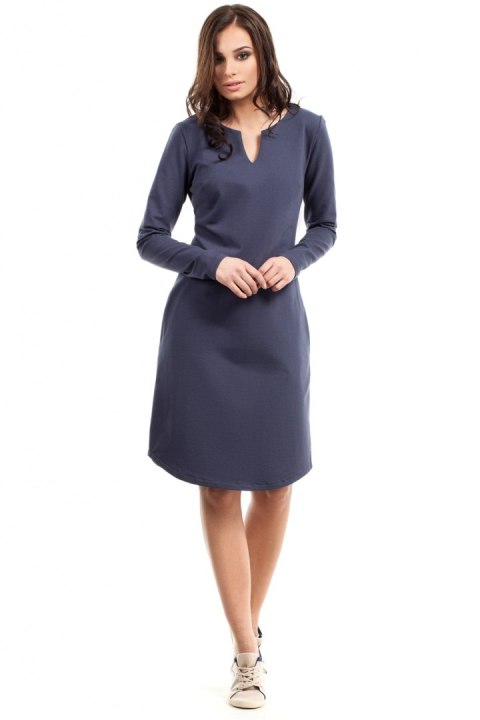 Sukienka Model B017 Blue - BeWear BeWear Sukienka Model B017 Blue - BeWear BeWear