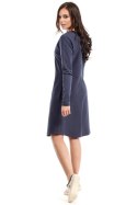 Sukienka Model B017 Blue - BeWear BeWear Sukienka Model B017 Blue - BeWear BeWear