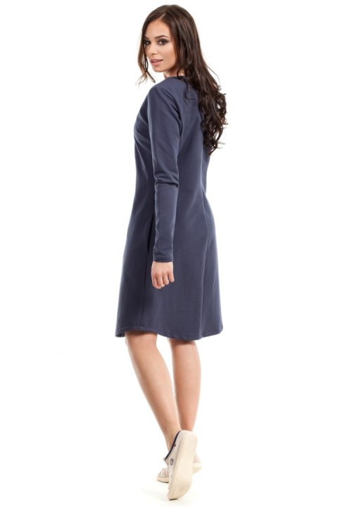 Sukienka Model B017 Blue - BeWear BeWear Sukienka Model B017 Blue - BeWear BeWear