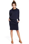 Sukienka Model B032 Navy - BeWear BeWear Sukienka Model B032 Navy - BeWear BeWear