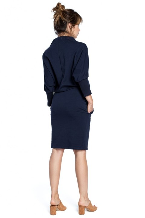 Sukienka Model B032 Navy - BeWear BeWear Sukienka Model B032 Navy - BeWear BeWear