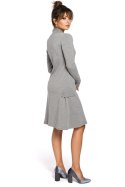 Sukienka Model B044 Grey - BeWear BeWear Sukienka Model B044 Grey - BeWear BeWear
