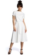 Sukienka Model B067 Ecru - BeWear BeWear Sukienka Model B067 Ecru - BeWear BeWear