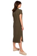 Sukienka Model B222 Khaki - BeWear BeWear Sukienka Model B222 Khaki - BeWear BeWear