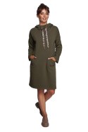 Sukienka Model B238 Olive - BeWear BeWear Sukienka Model B238 Olive - BeWear BeWear