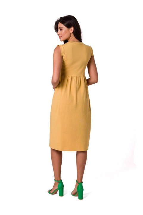Sukienka Model B262 Honey - BeWear BeWear Sukienka Model B262 Honey - BeWear BeWear