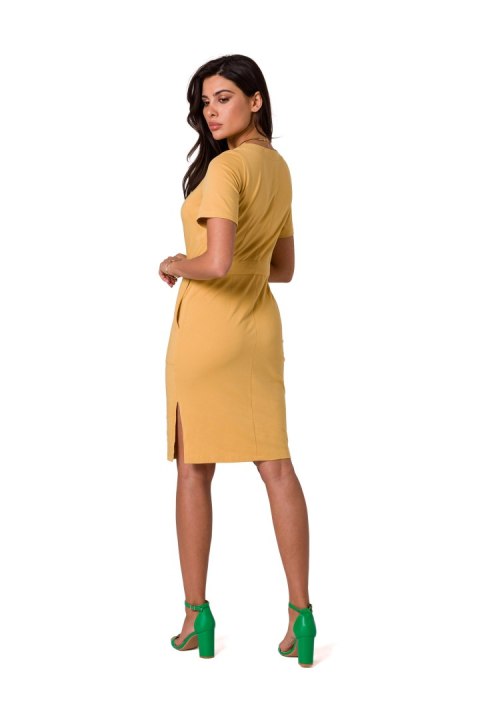 Sukienka Model B263 Honey - BeWear BeWear Sukienka Model B263 Honey - BeWear BeWear