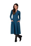 Sukienka Model B266 Morski - BeWear BeWear Sukienka Model B266 Morski - BeWear BeWear