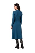 Sukienka Model B266 Morski - BeWear BeWear Sukienka Model B266 Morski - BeWear BeWear