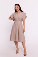Sukienka Model B278 Beige - BeWear BeWear Sukienka Model B278 Beige - BeWear BeWear