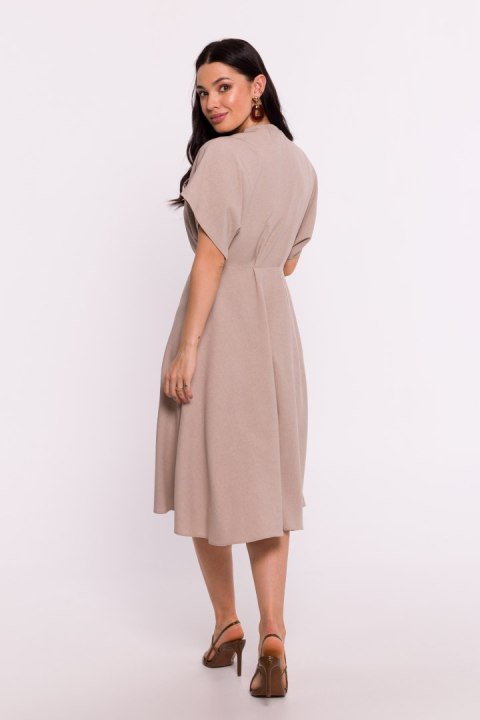 Sukienka Model B278 Beige - BeWear BeWear Sukienka Model B278 Beige - BeWear BeWear