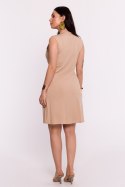 Sukienka Model B286 Cappuccino - BeWear BeWear Sukienka Model B286 Cappuccino - BeWear BeWear