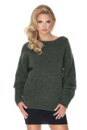 Sweter Damski Model 30064 Khaki - PeeKaBoo PeeKaBoo Sweter Damski Model 30064 Khaki - PeeKaBoo PeeKaBoo