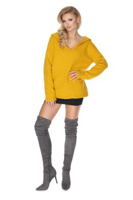 Sweter Damski Model 30070 Yellow - PeeKaBoo PeeKaBoo