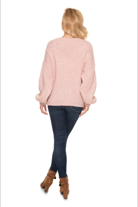 Sweter Kardigan Model 30077 Blady Róż - PeeKaBoo PeeKaBoo Sweter Kardigan Model 30077 Blady Róż - PeeKaBoo PeeKaBoo