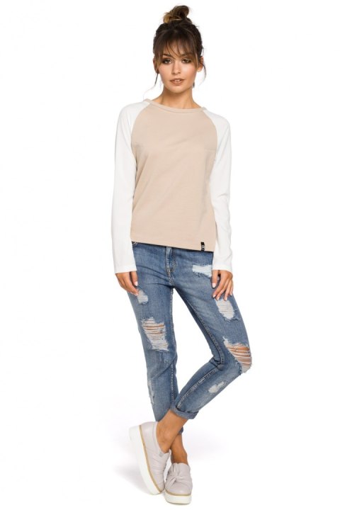 Bluzka Model B047 Grey - BeWear BeWear Bluzka Model B047 Grey - BeWear BeWear