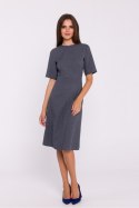 Sukienka Model S373 Grey - Stylove Stylove Sukienka Model S373 Grey - Stylove Stylove