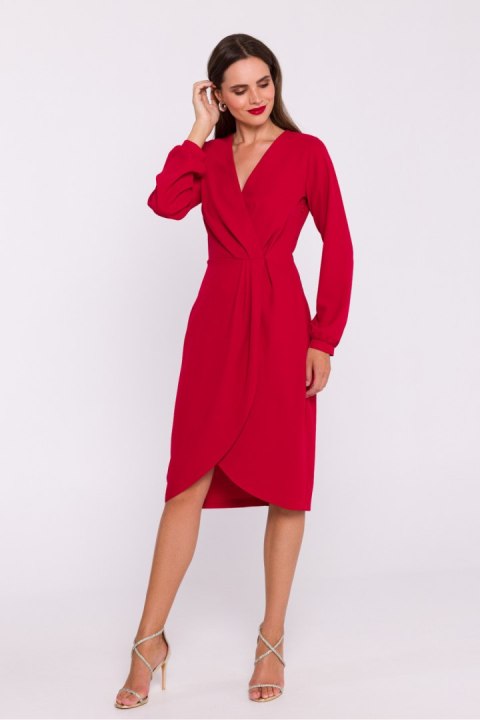 Sukienka Model S384 Red - Stylove Stylove Sukienka Model S384 Red - Stylove Stylove
