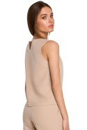 Bluzka Model S257 Beige - Stylove Stylove Bluzka Model S257 Beige - Stylove Stylove