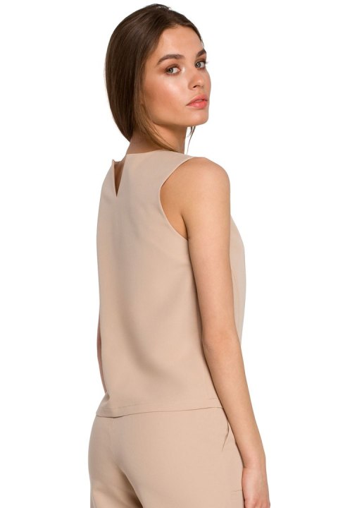 Bluzka Model S257 Beige - Stylove Stylove Bluzka Model S257 Beige - Stylove Stylove