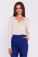Bluzka Model S375 Beige - Stylove Stylove Bluzka Model S375 Beige - Stylove Stylove